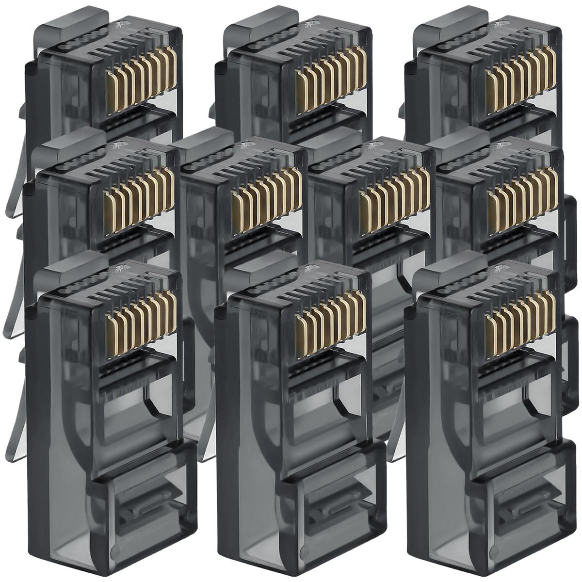 Foto 1 | Rj45 Conector Ventdepot Mxctk-001 10 Piezas Negro