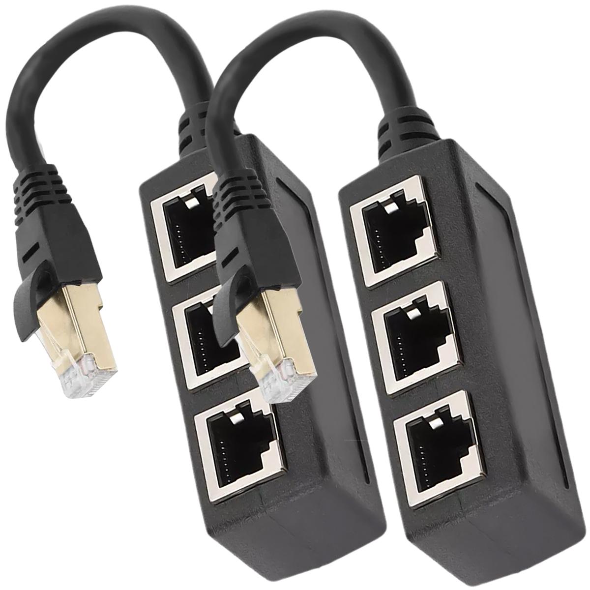 Foto 2 pulgar | Divisor Rj45 Ventdepot Mxndv-002 2 Piezas Negro