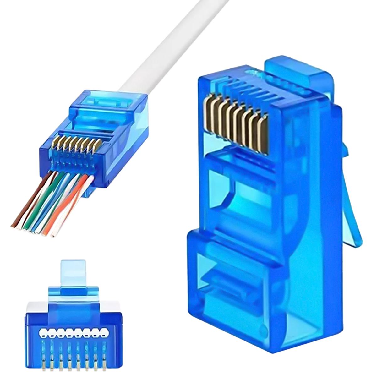 Foto 4 pulgar | Conector De Paso Ventdepot Mxcyu-006 100 Piezas Azul