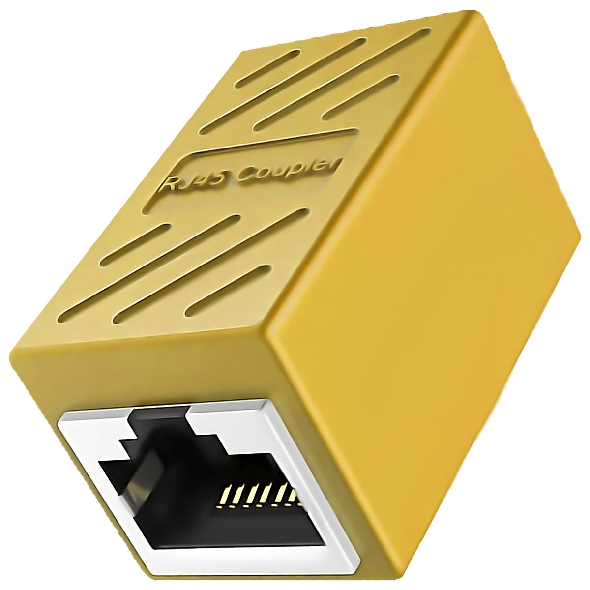 Foto 3 pulgar | Adaptador Rj45 Ventdepot Mxlky-001 1  Pieza Amarillo