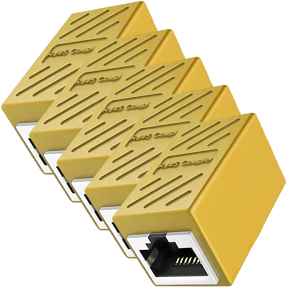 Empalme Rj45 Ventdepot Mxlky-005 5  Piezas Amarillo