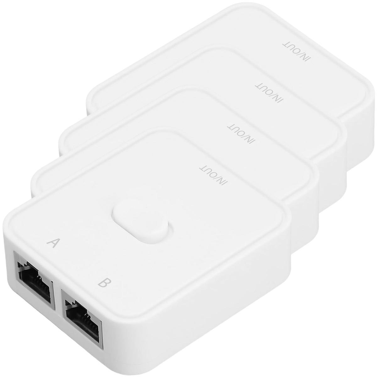 Foto 3 pulgar | Interruptor De Red Rj45 Ventdepot Mxngw-004 4 Piezas Blanco