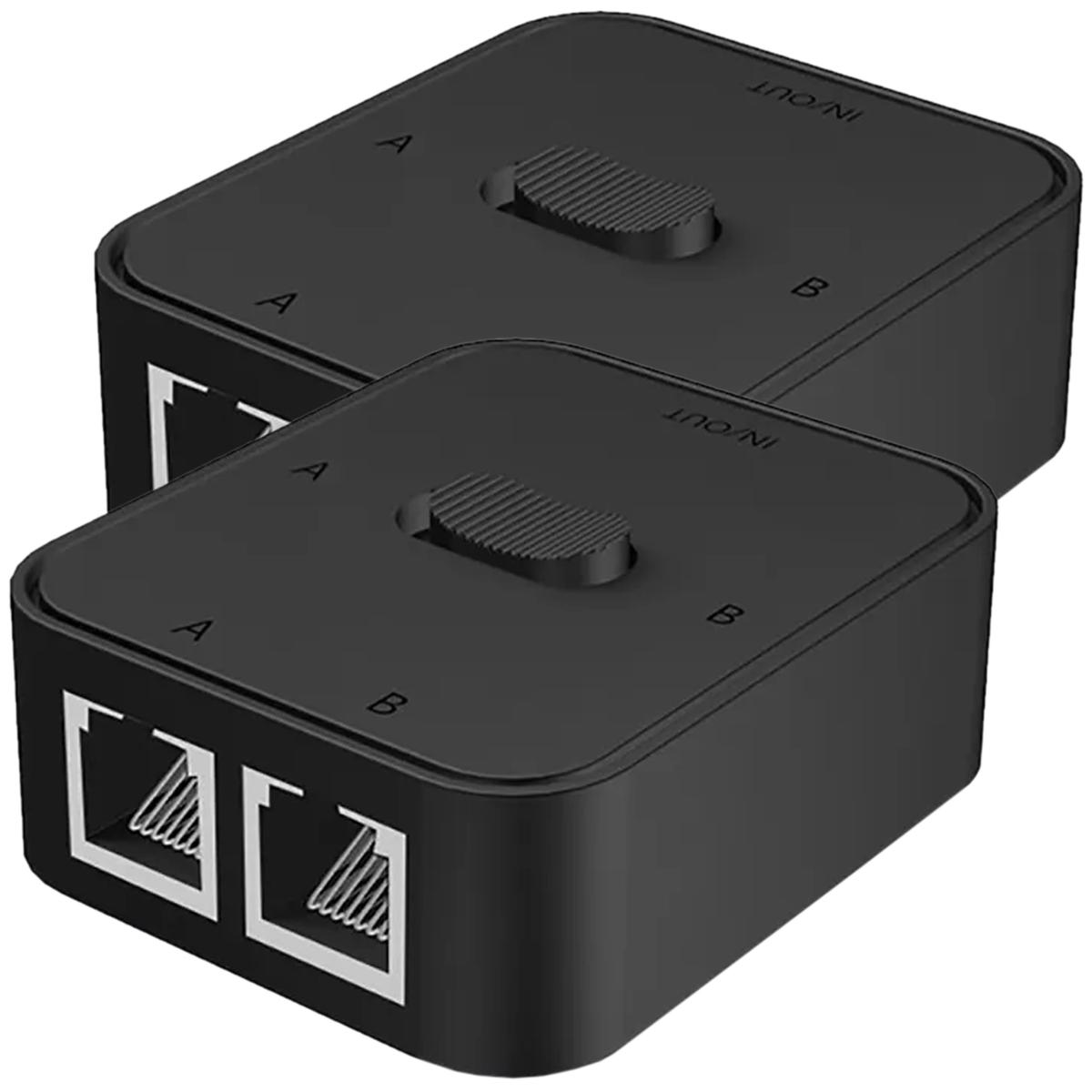 Foto 2 | Selector De Conexión Lan Ventdepot Mxntb-002 2 Piezas Negro