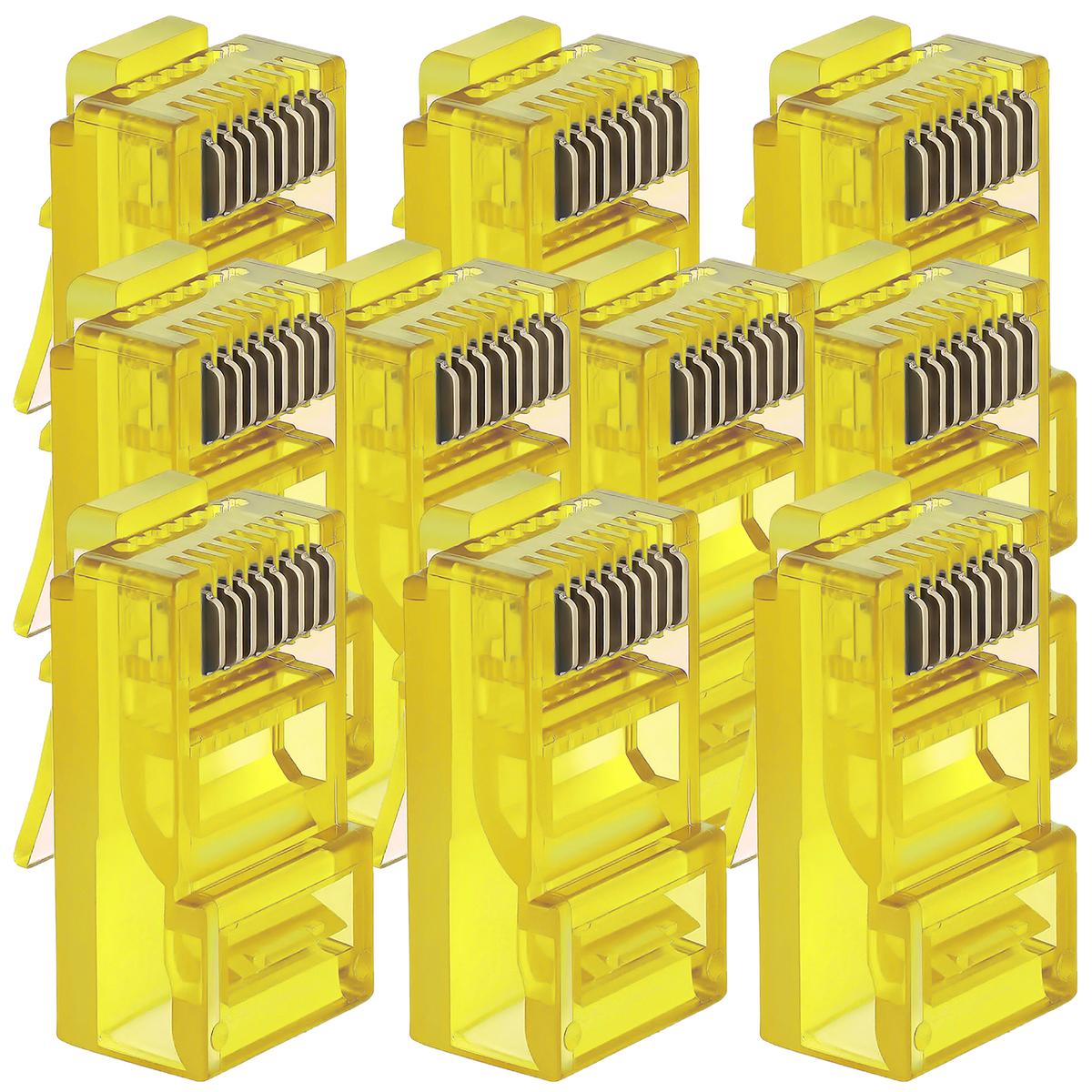 Foto 3 pulgar | Rj45 Para Crimpar Ventdepot Mxcyy-001 10 Piezas Amarillo
