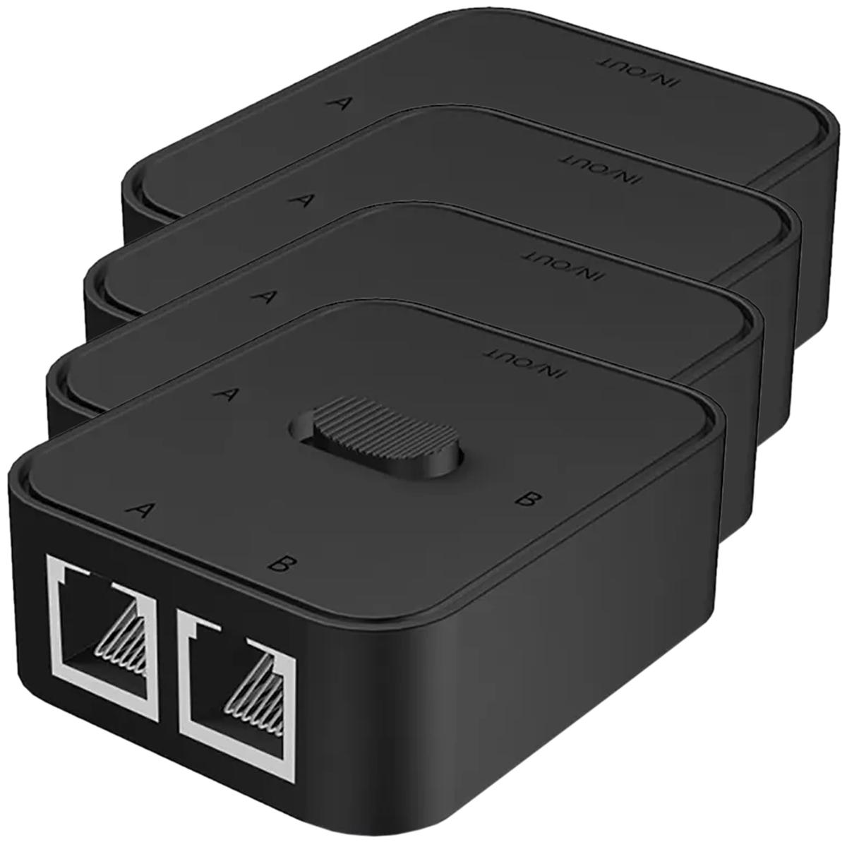 Foto 1 | Selector De Red Multipuerto Ventdepot Mxntb-004 4 Piezas Negro