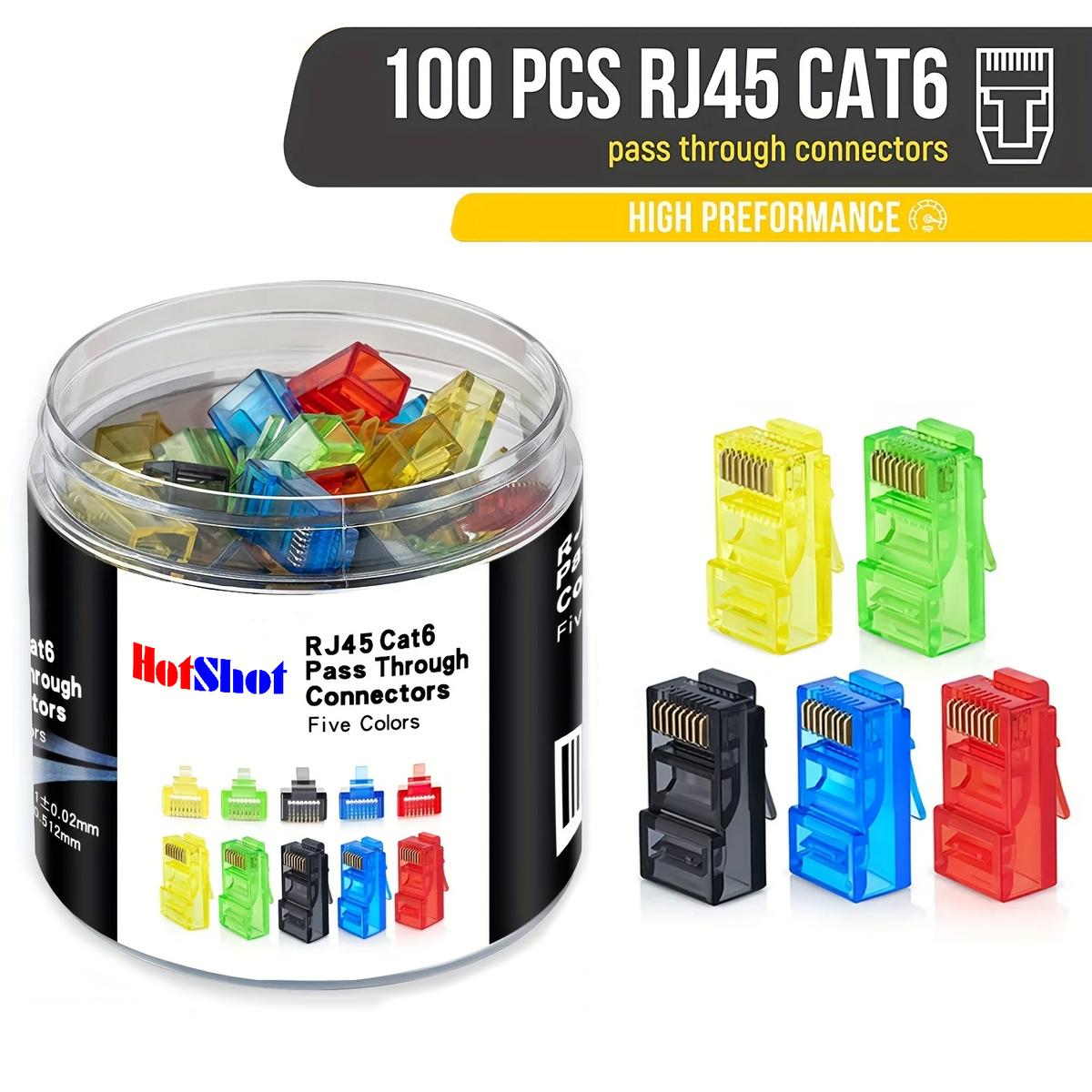 Foto 4 pulgar | Conector Rj45 Ventdepot Mxcrv-001 100 Piezas  Multicolor