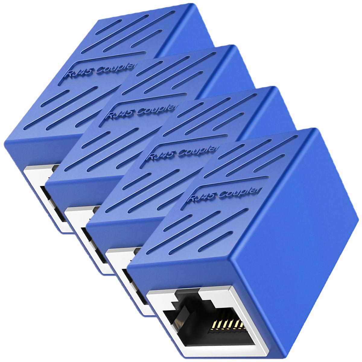 Foto 3 pulgar | Acoplador Rj45 Ventdepot Mxlkb-004 4  Piezas Azul