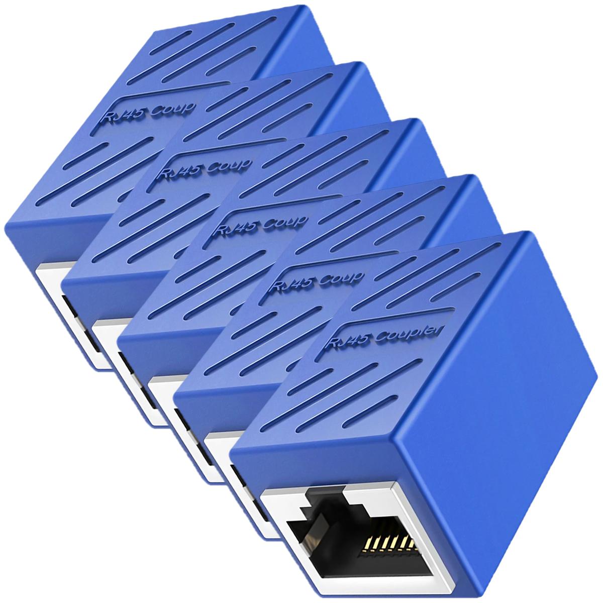 Foto 2 | Acoplador Cable Internet Ventdepot Mxlkb-005 5  Piezas Azul