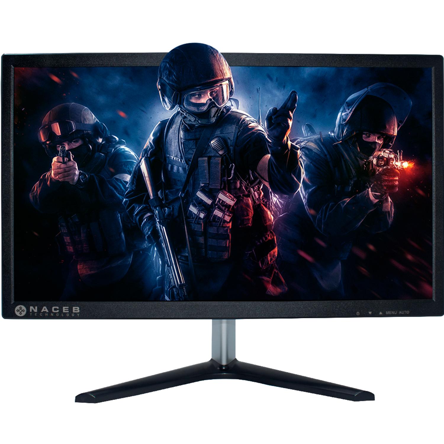 Foto 2 pulgar | Monitor Gamer 19.5 Naceb Royal 2ms 60hz Led Hd Hdmi Vga Na-627 Color Negro