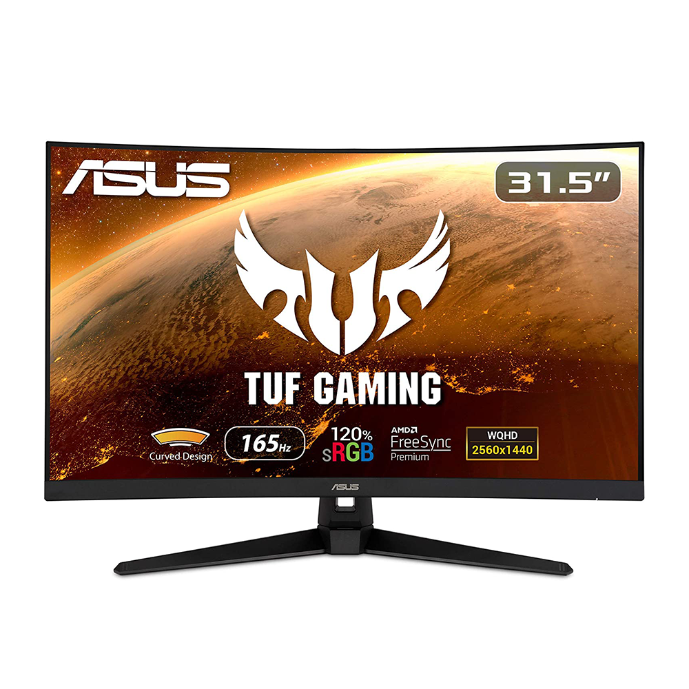 Foto 2 pulgar | Monitor Gamer Curvo Asus Tuf Gaming  31.5 2k 1440p 165 Hz color Negro