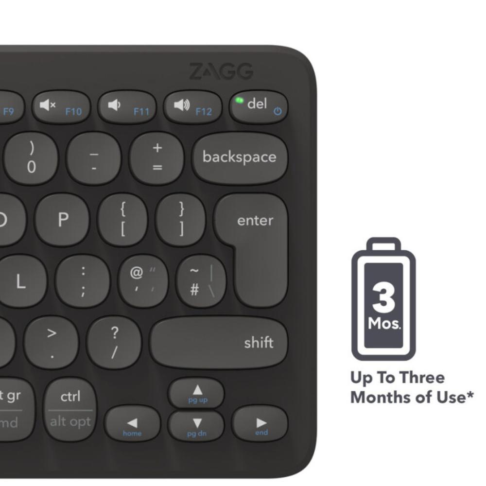 Foto 7 pulgar | Teclado Zagg Pro 12 Negro