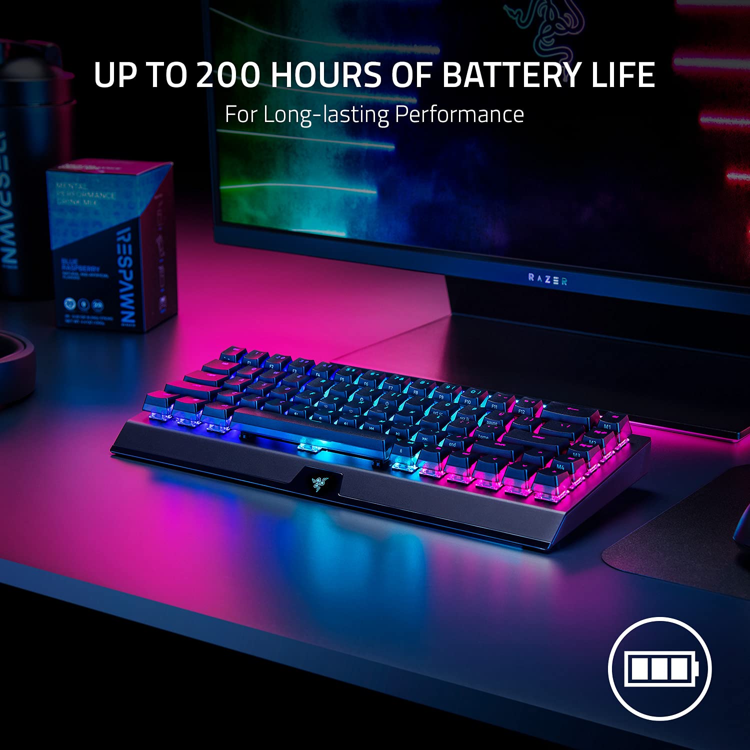 Foto 6 pulgar | Teclado para Juegos Razer Blackwidow V3 Mini Hyperspeed 65% Inalámbrico - Venta Internacional