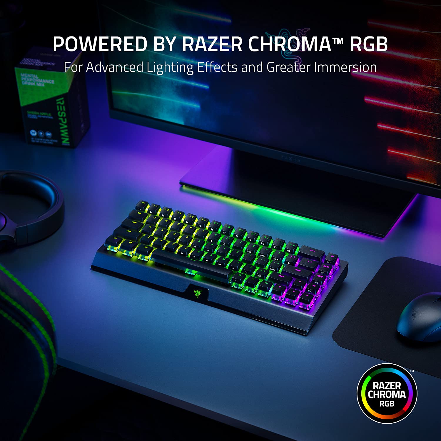 Foto 7 pulgar | Teclado para Juegos Razer Blackwidow V3 Mini Hyperspeed 65% Inalámbrico - Venta Internacional