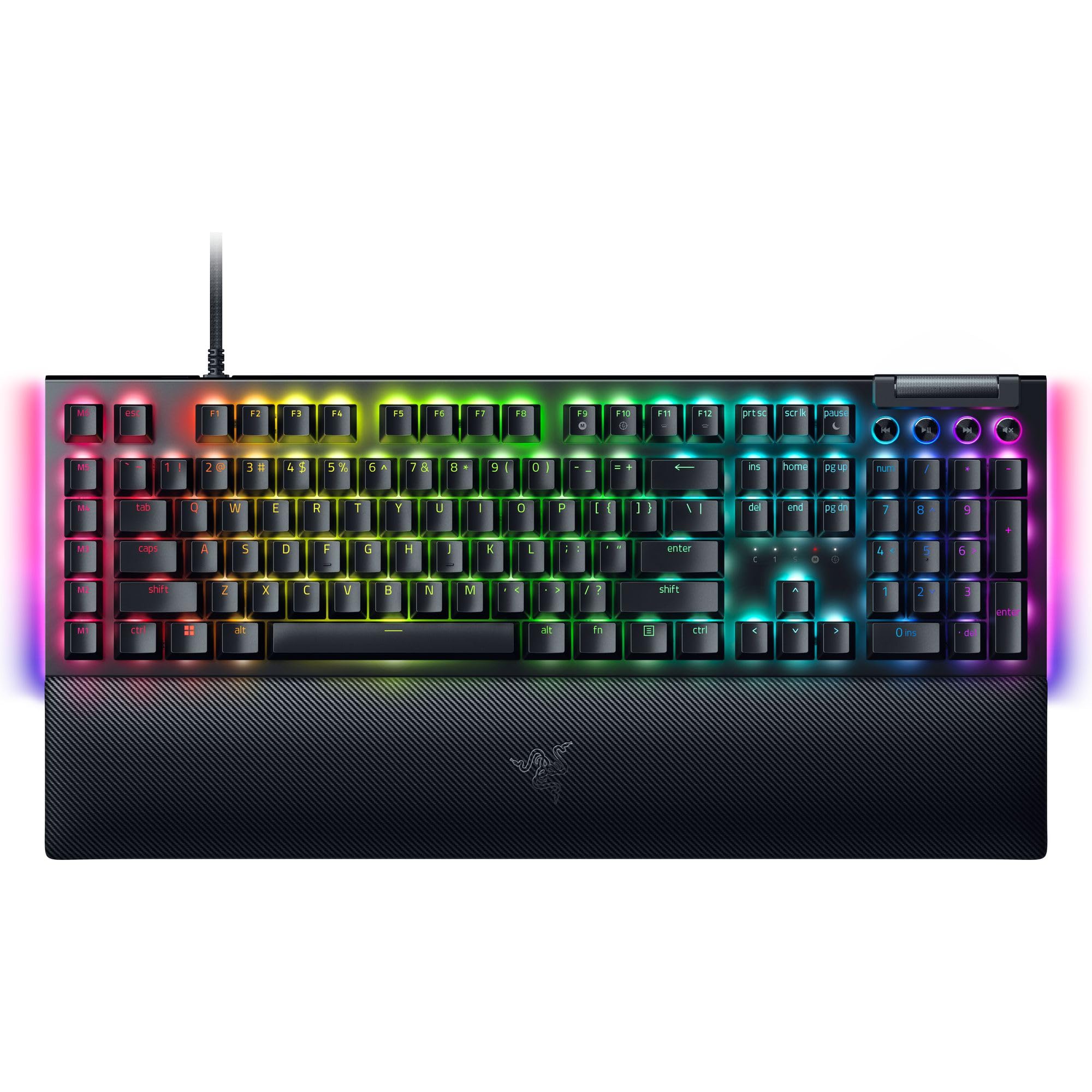 Teclado Mecánico Para Juegos Razer Blackwidow V4 Con Interruptores Amarillos - Venta Internacional.