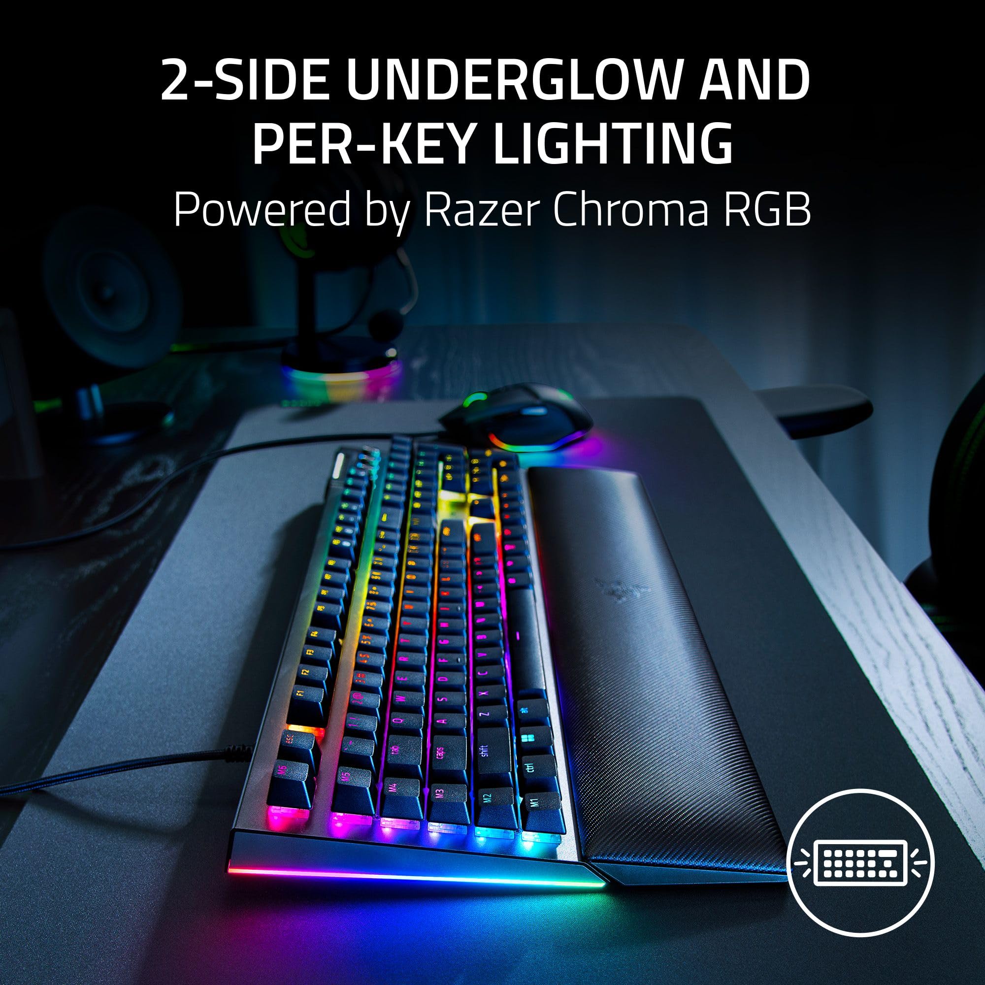 Foto 4 pulgar | Teclado Mecánico Para Juegos Razer Blackwidow V4 Con Interruptores Amarillos - Venta Internacional.