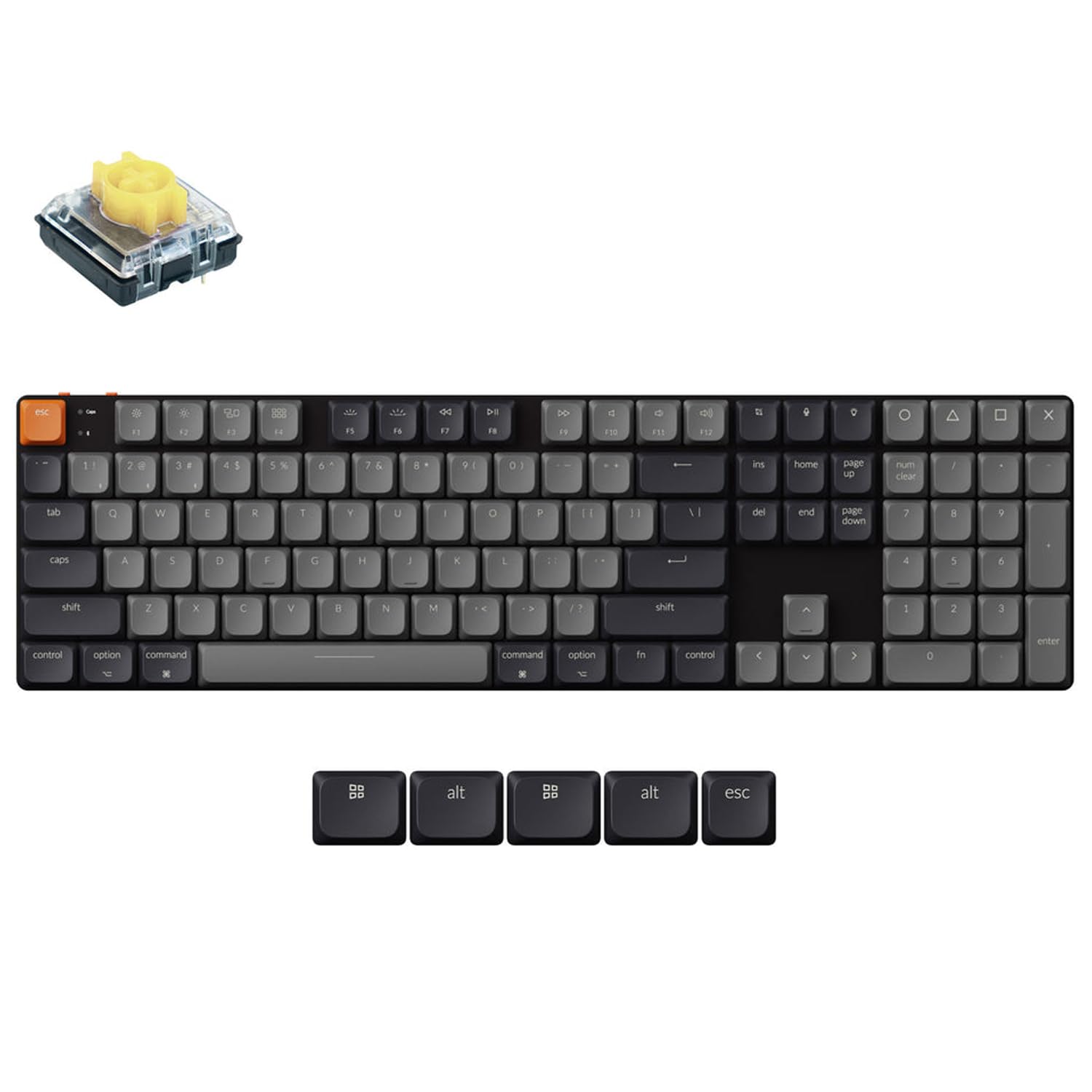 Foto 2 pulgar | Teclado Mecánico Keychron K5 Qmk Ultra-slim 104 Teclas - Venta Internacional.