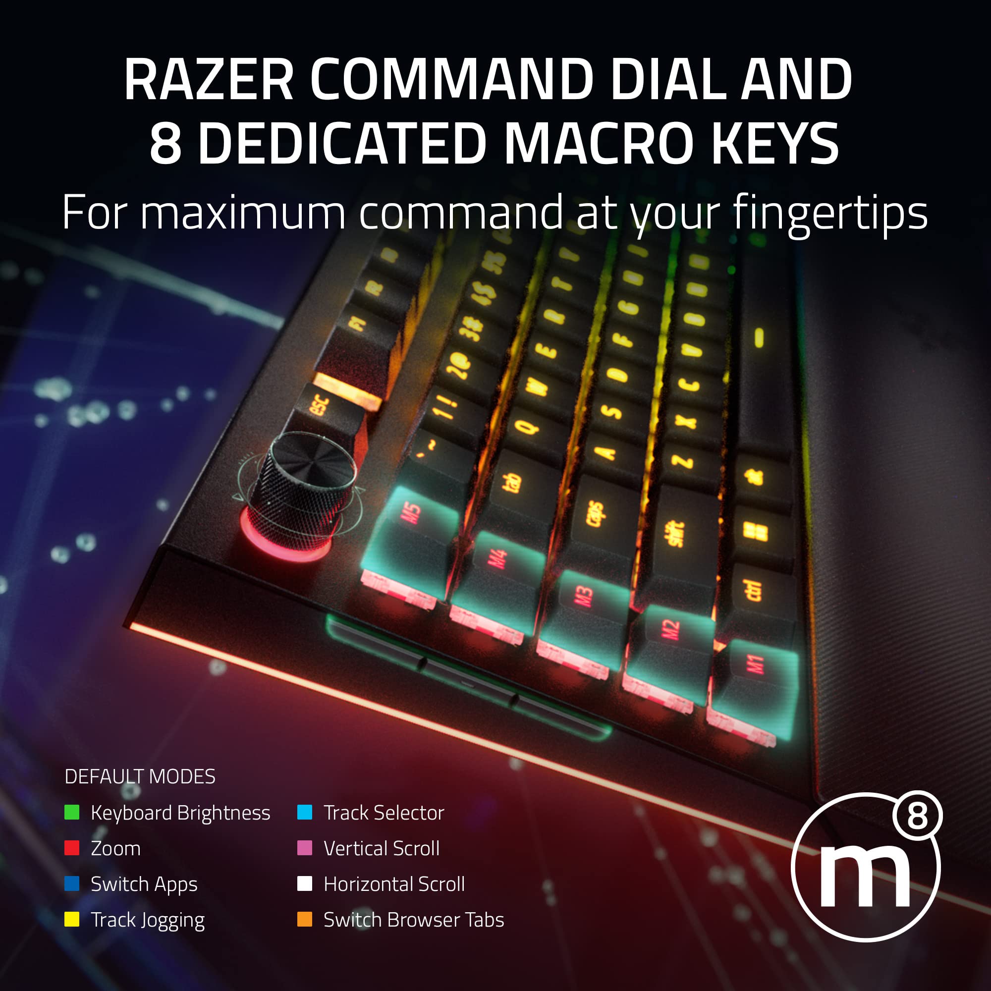 Foto 5 pulgar | Teclado Para Juegos Razer Blackwidow V4 Pro Con Interruptores Amarillos Con Cable - Venta Internacional.