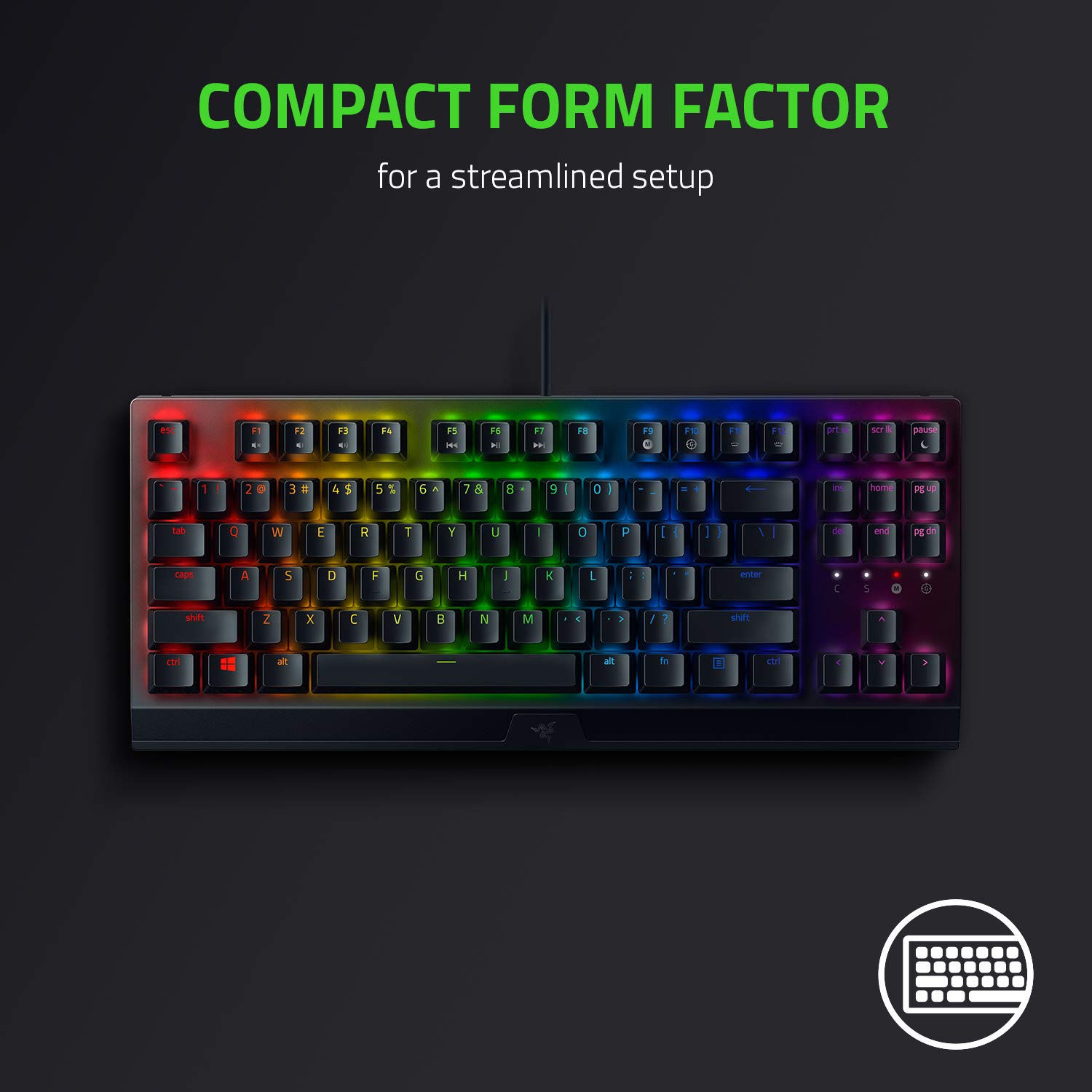Foto 5 pulgar | Teclado Gaming Razer Blackwidow V3 Tkl Yellow Mechanical - Venta Internacional