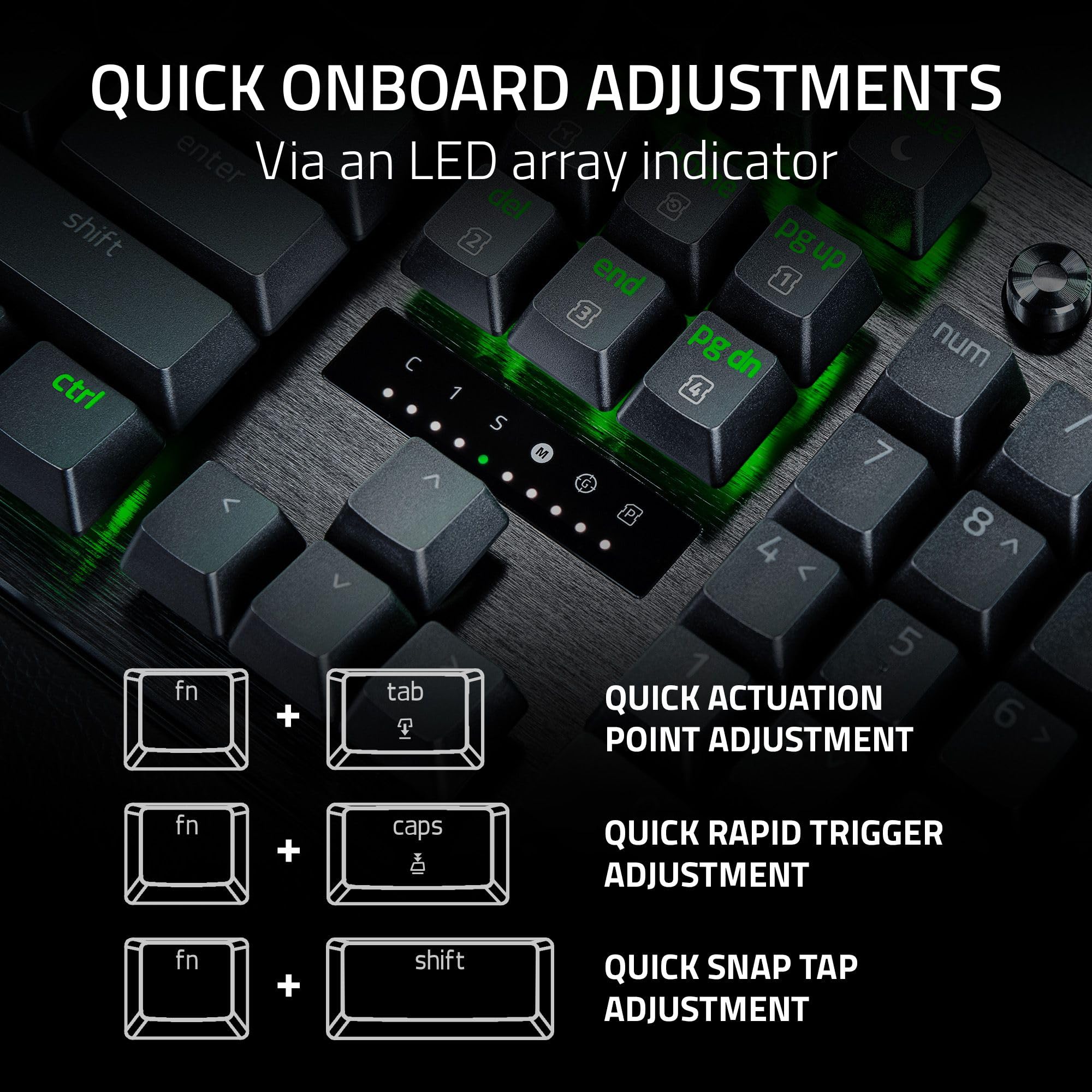 Foto 7 pulgar | Teclado Para Juegos Razer Huntsman V3 Pro Analógico Óptico Negro - Venta Internacional.