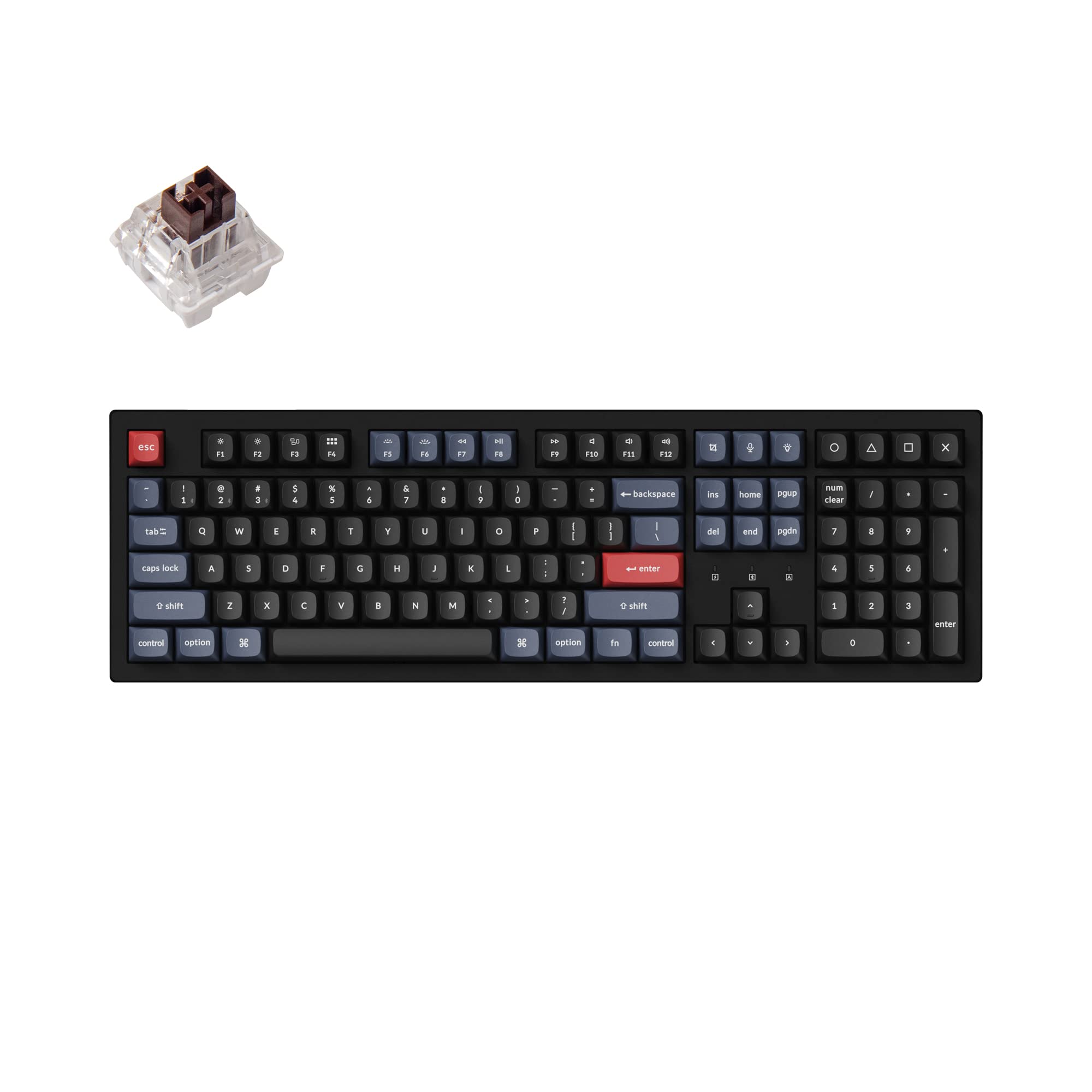 Teclado Keychron K10 Pro Inalámbrico Mecánico Retroiluminado Blanco - Venta Internacional.