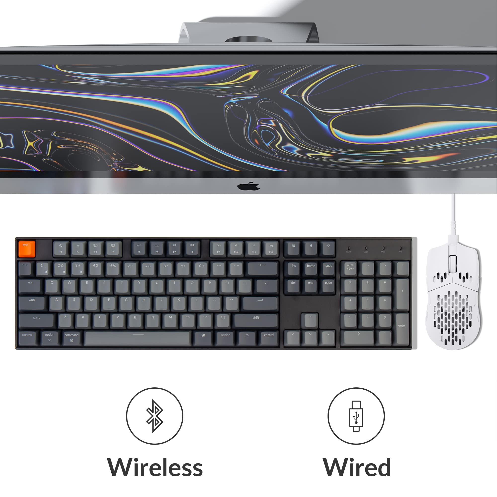 Foto 4 pulgar | Teclado Mecánico Inalámbrico Bluetooth Para Juegos Keychron K10 - Venta Internacional.