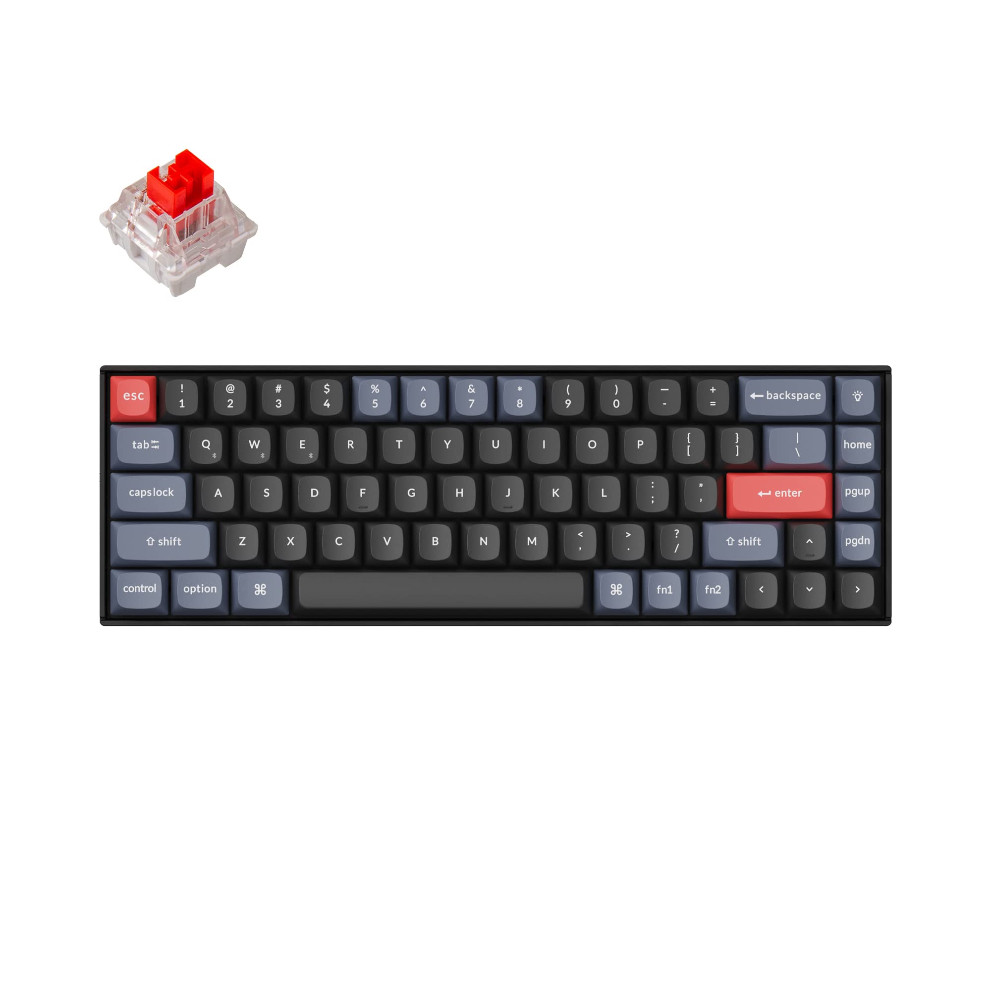 Foto 2 pulgar | Teclado Keychron K6 Pro Inalámbrico Con Interruptor Rojo Retroiluminado En Blanco - Venta Internacional.