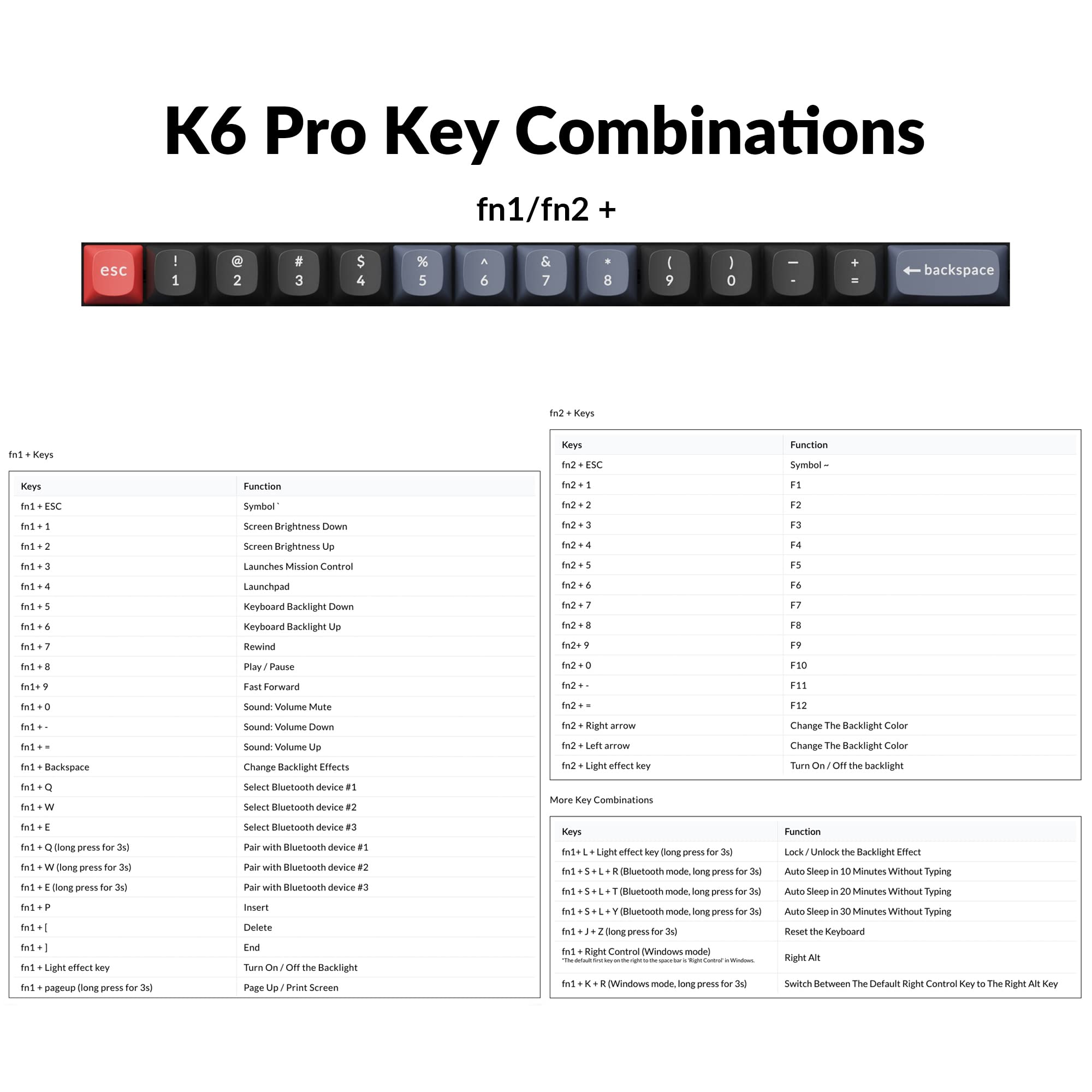 Foto 8 pulgar | Teclado Keychron K6 Pro Inalámbrico Con Interruptor Rojo Retroiluminado En Blanco - Venta Internacional.