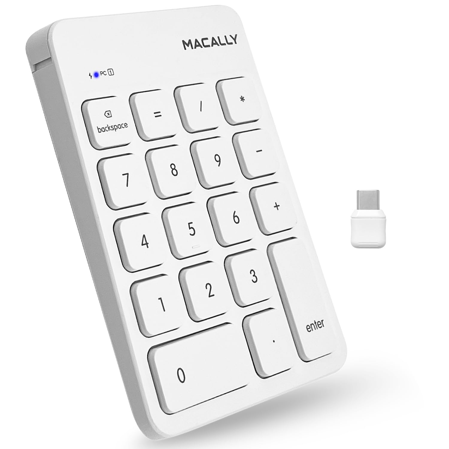 Teclado Numérico Inalámbrico Macally Usb-c Para Mac Macbook Imac - Venta Internacional.