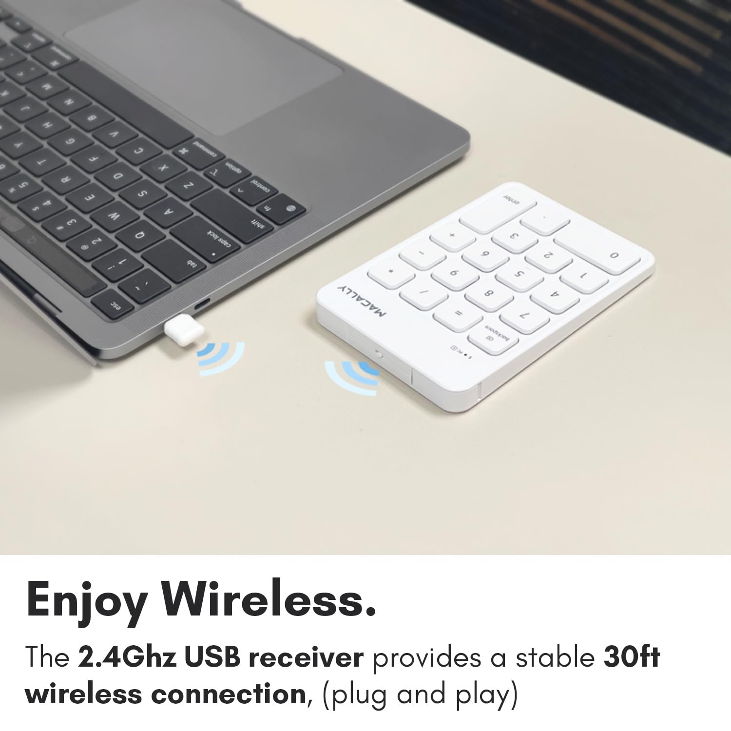 Foto 4 pulgar | Teclado Numérico Inalámbrico Macally Usb-c Para Mac Macbook Imac - Venta Internacional.