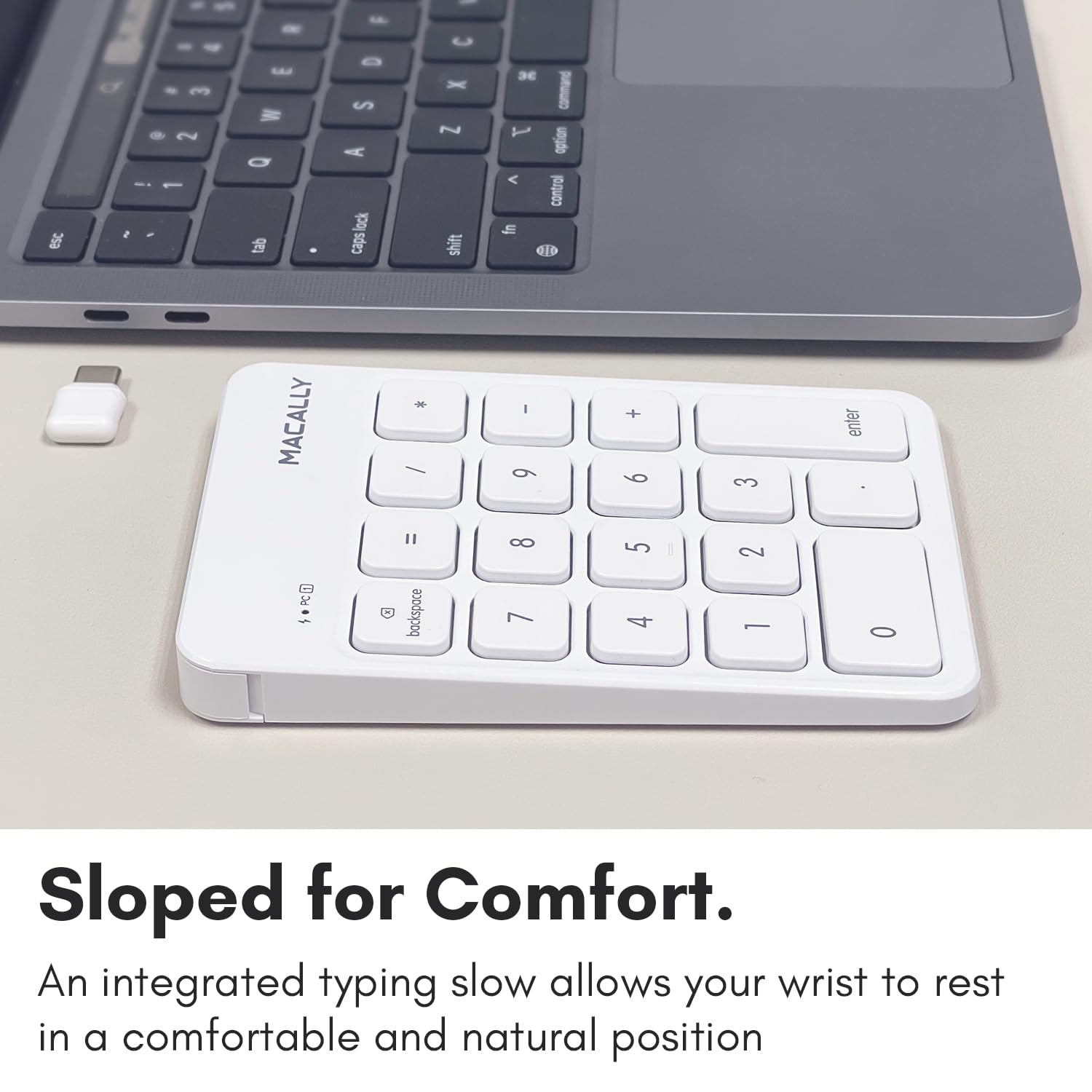 Foto 4 | Teclado Numérico Inalámbrico Macally Usb-c Para Mac Macbook Imac - Venta Internacional.
