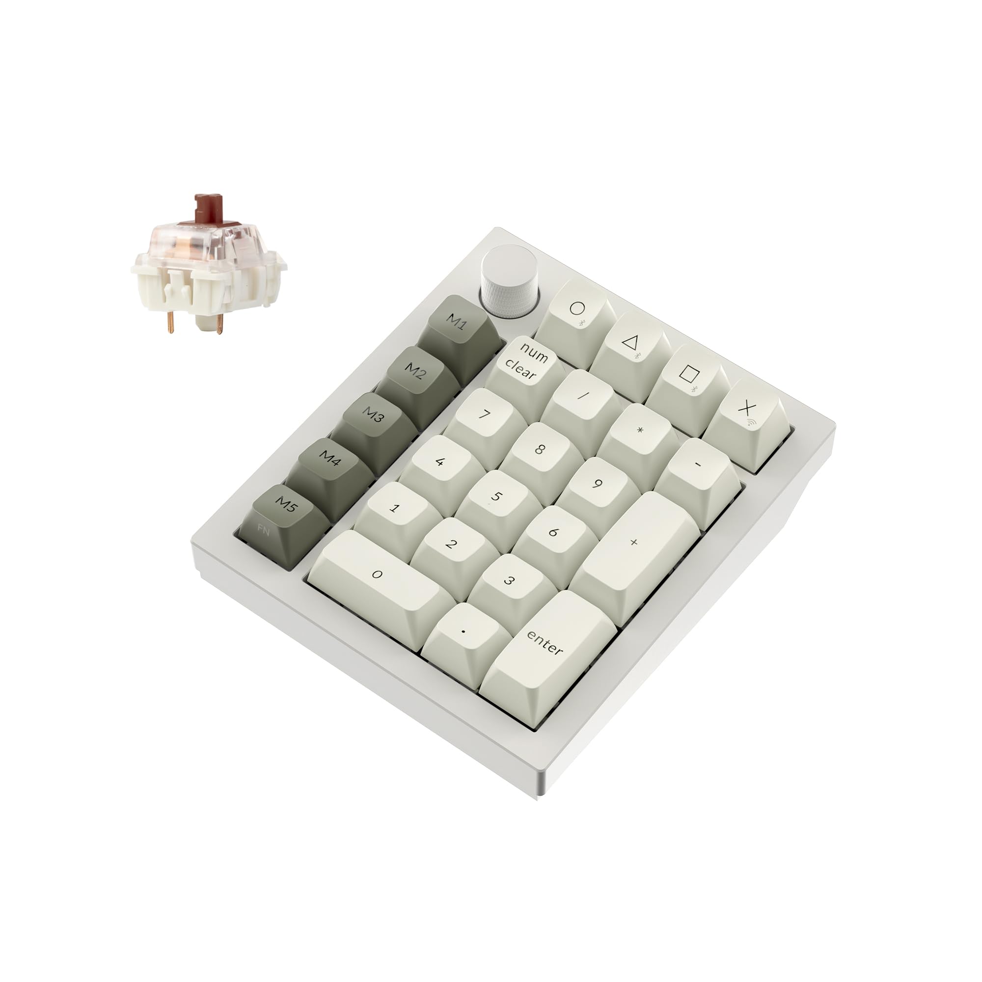 Teclado Numérico Mecánico Personalizado Q0 Max Inalámbrico Blanco - Venta Internacional.
