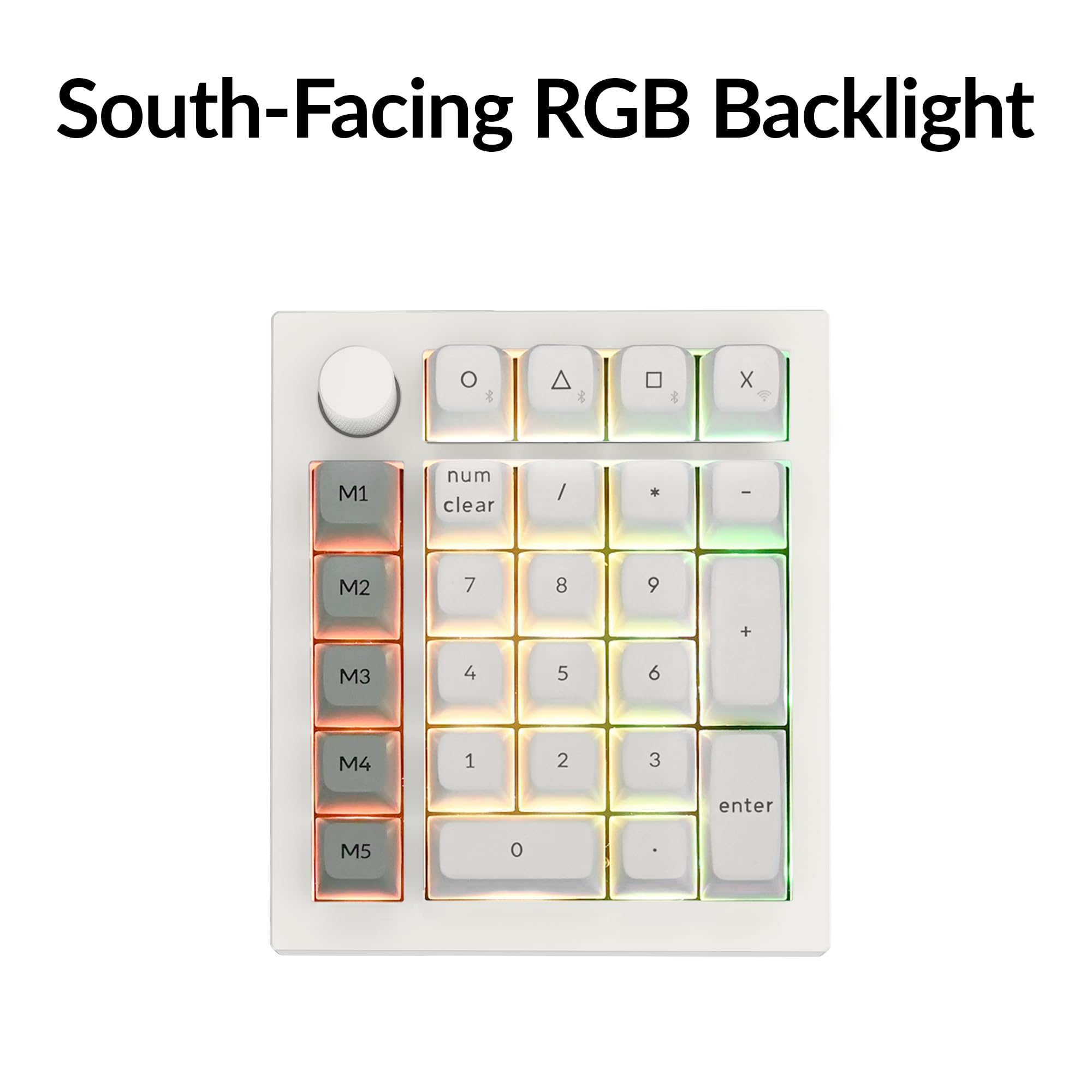 Foto 5 pulgar | Teclado Numérico Mecánico Personalizado Q0 Max Inalámbrico Blanco - Venta Internacional.