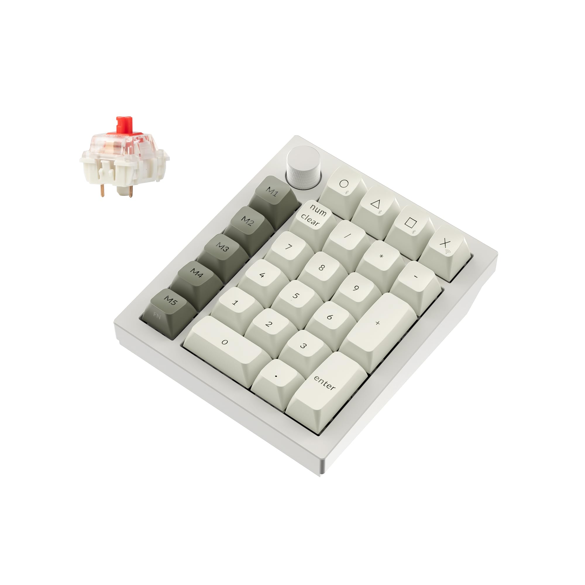 Teclado Numérico Mecánico Personalizado Q0 Max Inalámbrico Blanco - Venta Internacional.