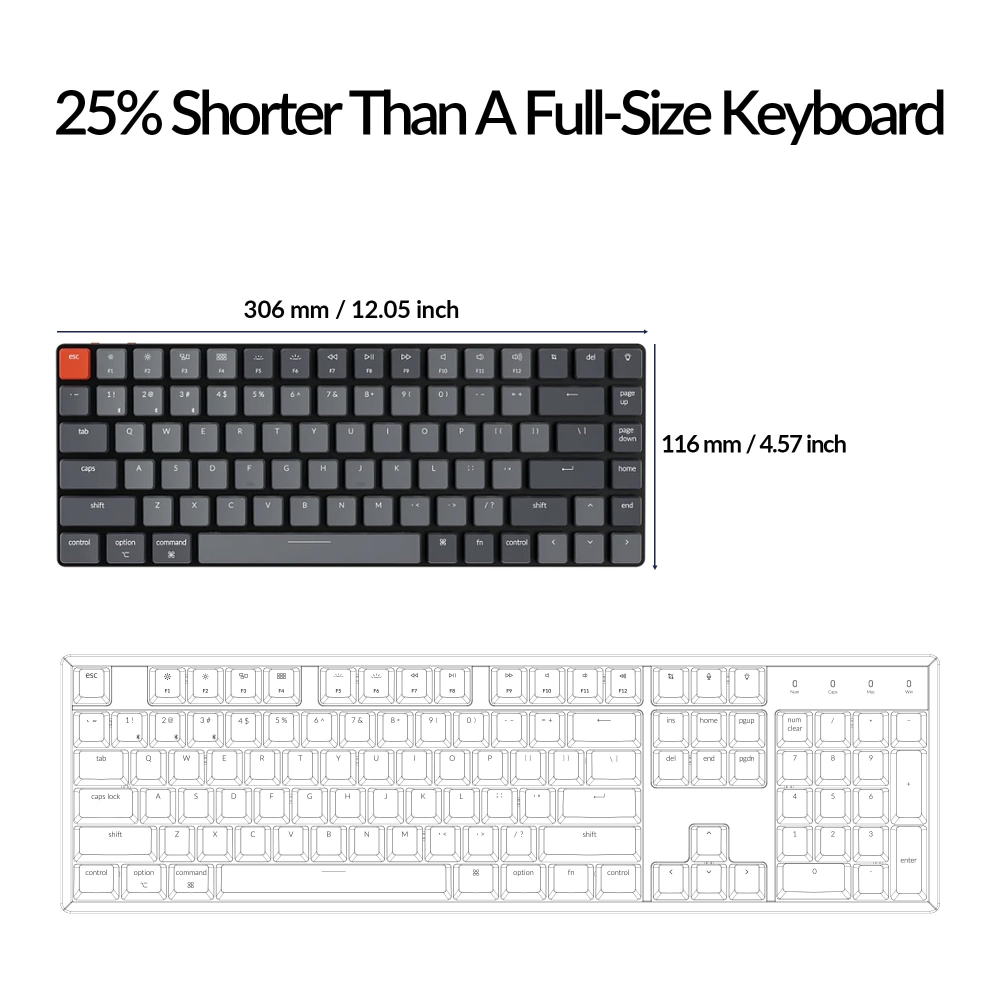 Foto 5 pulgar | Teclado Mecánico Inalámbrico Keychron K3 V2 Con Gateron Red - Venta Internacional.