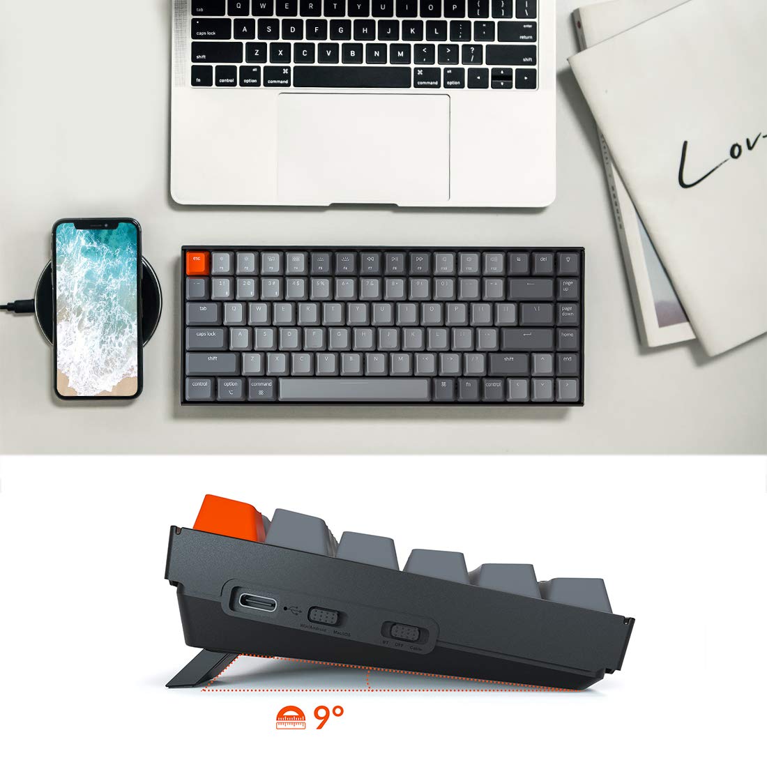 Foto 4 pulgar | Teclado Keychron K2 Con 75% De Distribución Bluetooth Wireless K Pro - Venta Internacional.
