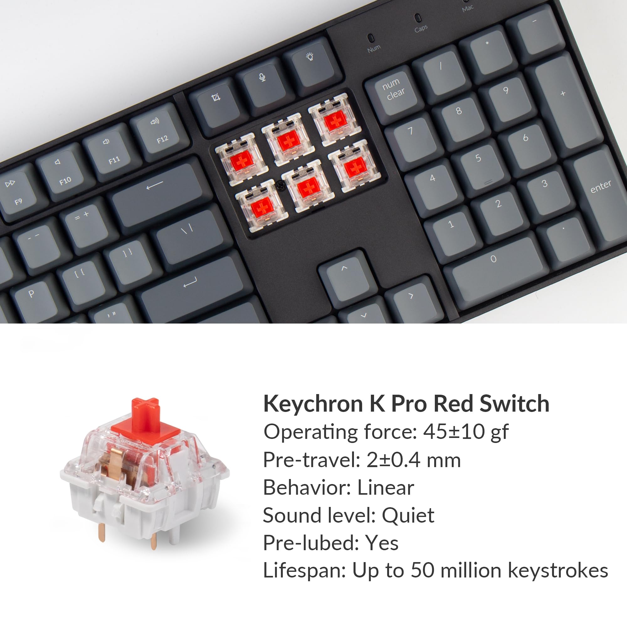 Foto 5 pulgar | Teclado Keychron K10  Tamaño Completo  104 Teclas  Bluetooth  Mac/win - Venta Internacional.