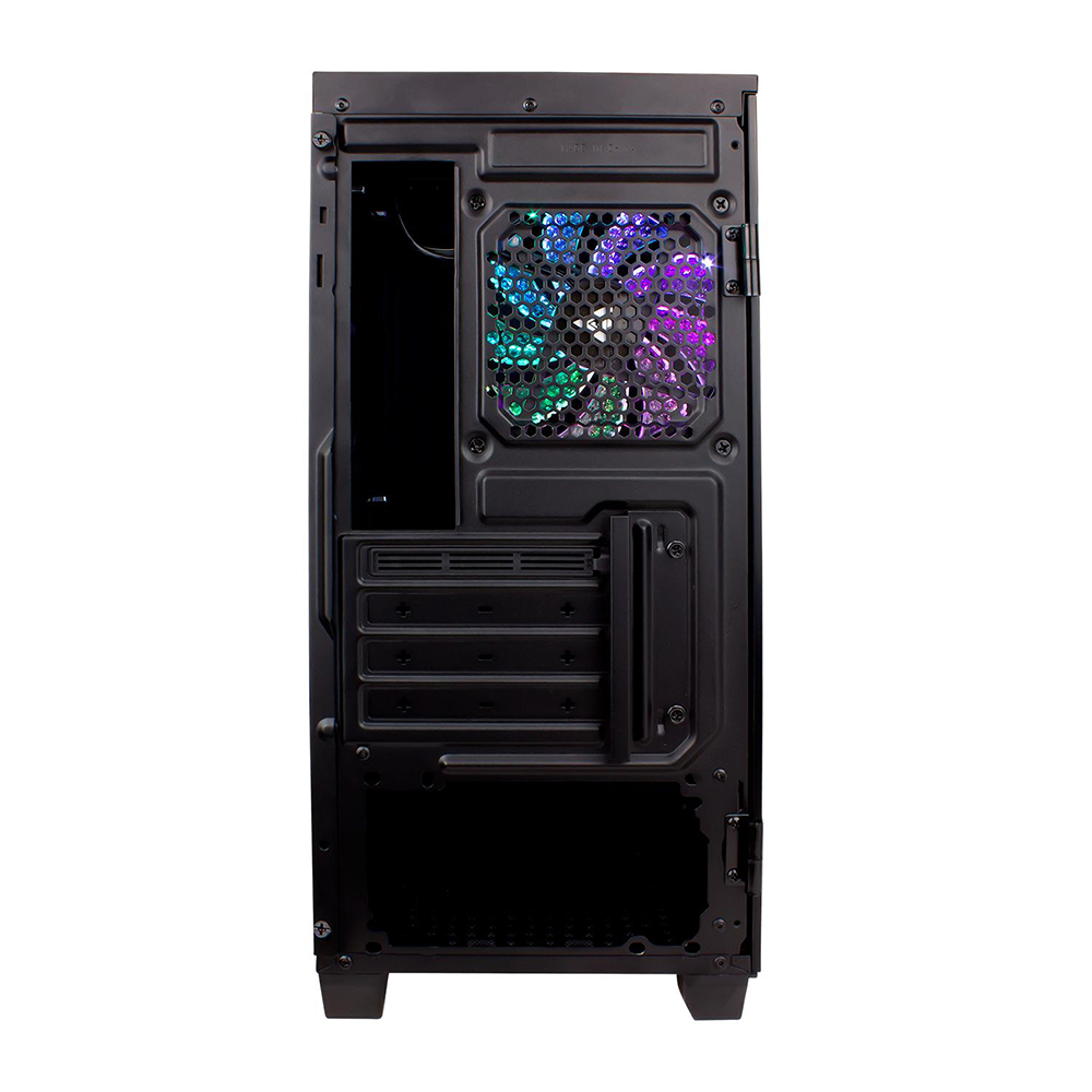 Foto 4 pulgar | Gabinete Gamer Game Factor Csg560 Infinity Micro Atx Cristal Templado Rgb 1 Ventilador Usb 3.0