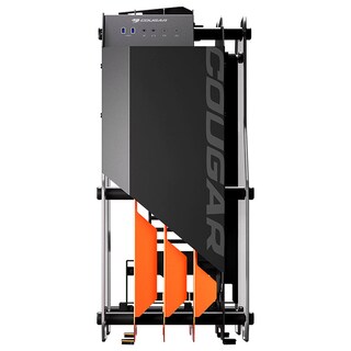Foto 1 | Gabinete Gamer Cougar Blazer Cristal Templado color Negro/Anaranjado 385lmg0.0001