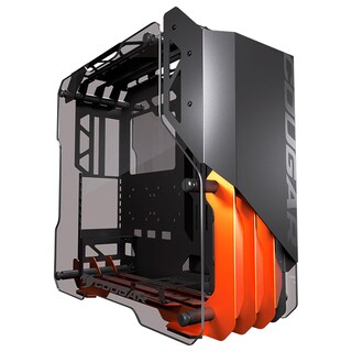 Foto 2 | Gabinete Gamer Cougar Blazer Cristal Templado color Negro/Anaranjado 385lmg0.0001