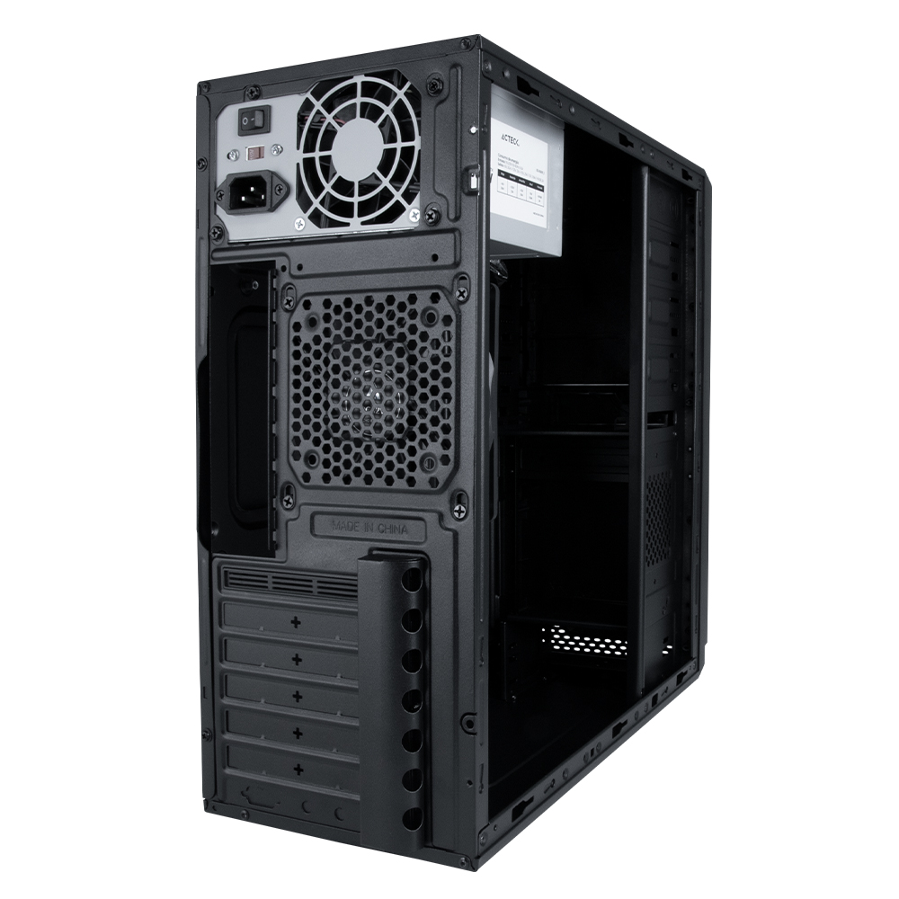 Foto 3 pulgar | Gabinete Acteck Milan Gm470 Atx Fuente 500w 1 Fan Media Torre Usb 3.0 Ac-932585 color Negro