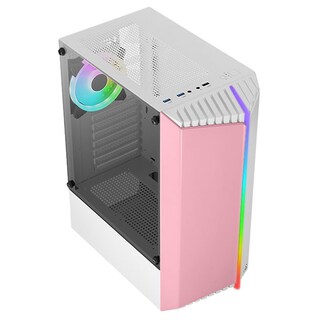 Foto 3 | Gabinete Gamer Aerocool Bionic G V2/vx Plus 500w color Rosa