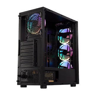 Foto 3 | Gabinete Gamer Xzeal Xz110 Rgb Cristal Templado color Negro 4 Ventiladores Xzcgb12b