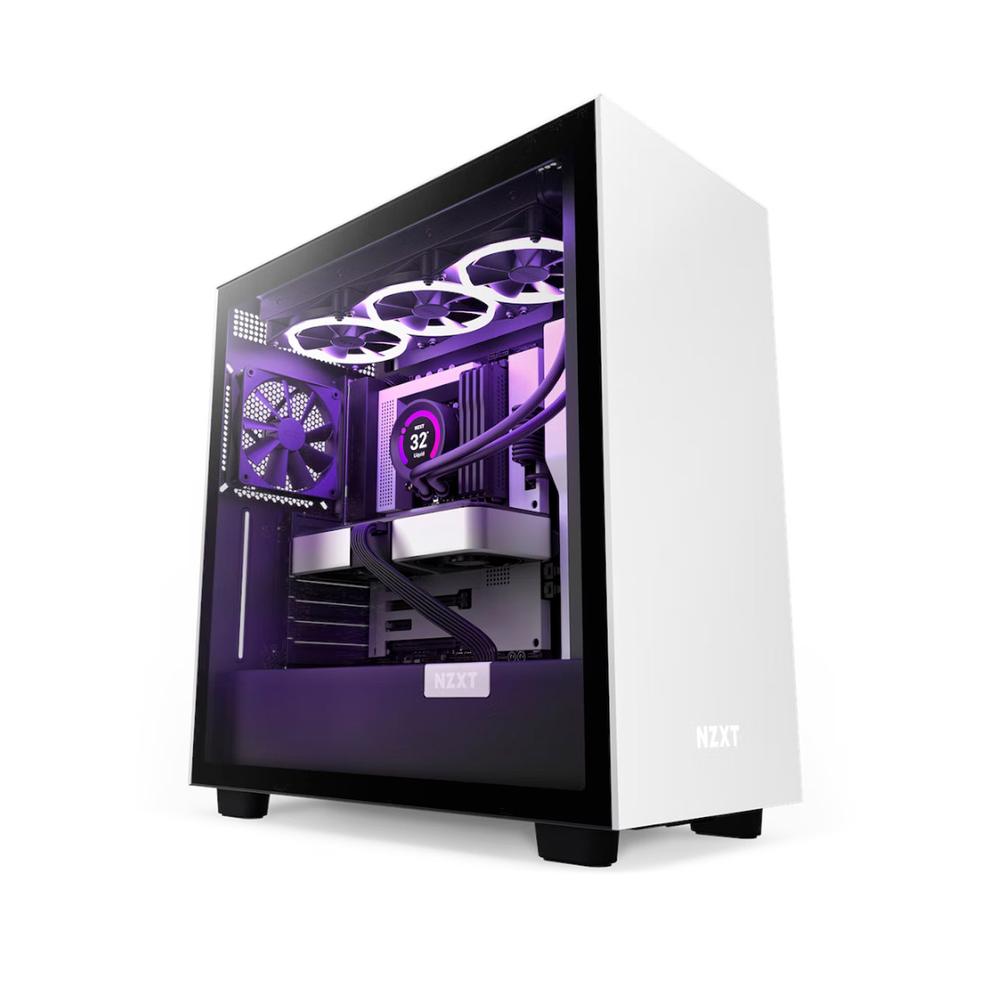 Gabinete Gamer Nzxt Cristal Templado Fan Blanco Cm-h71bw-01 Color Blanco $1,799