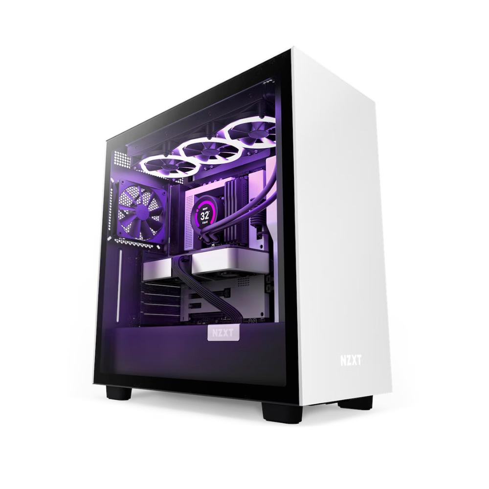 Foto 2 pulgar | Gabinete Gamer Nzxt Cristal Templado Fan Blanco Cm-h71bw-01 Color Blanco