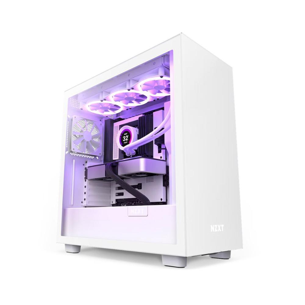 Foto 2 pulgar | Gabinete Gamer Nzxt Cristal Templado Atx Media Torre Cm-h71bw-01 color Blanco