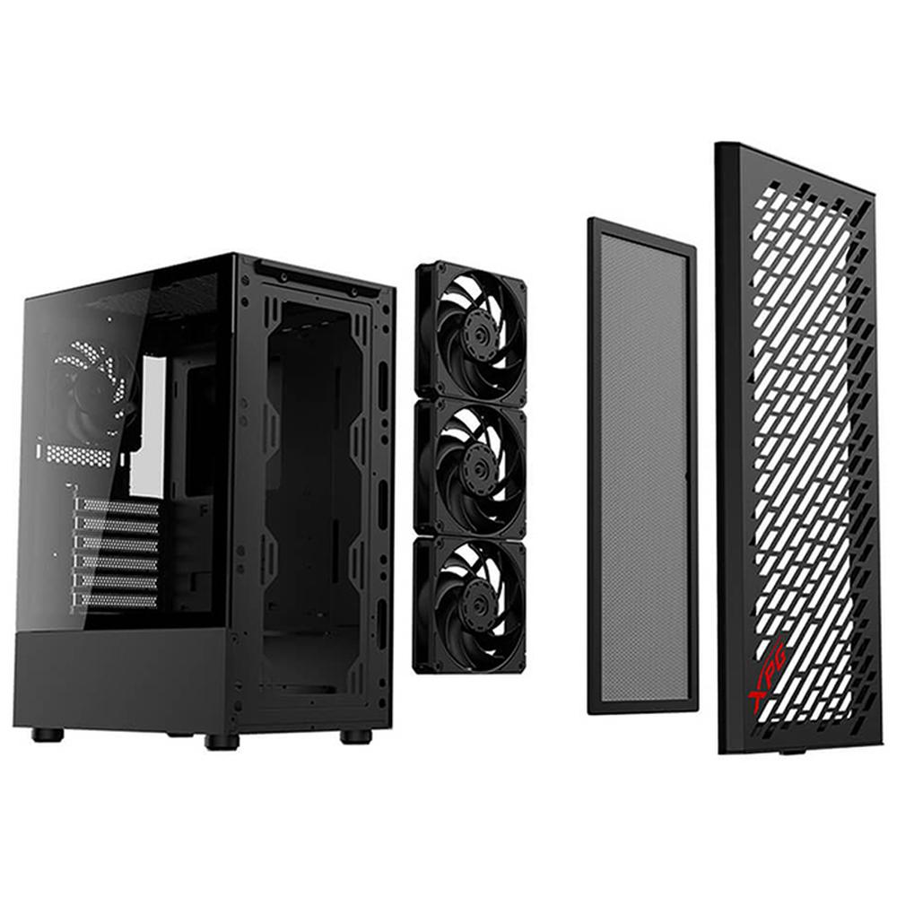 Foto 5 pulgar | Gabinete Gamer XPG Valor Air Cristal Templado MT Chassis color Negro