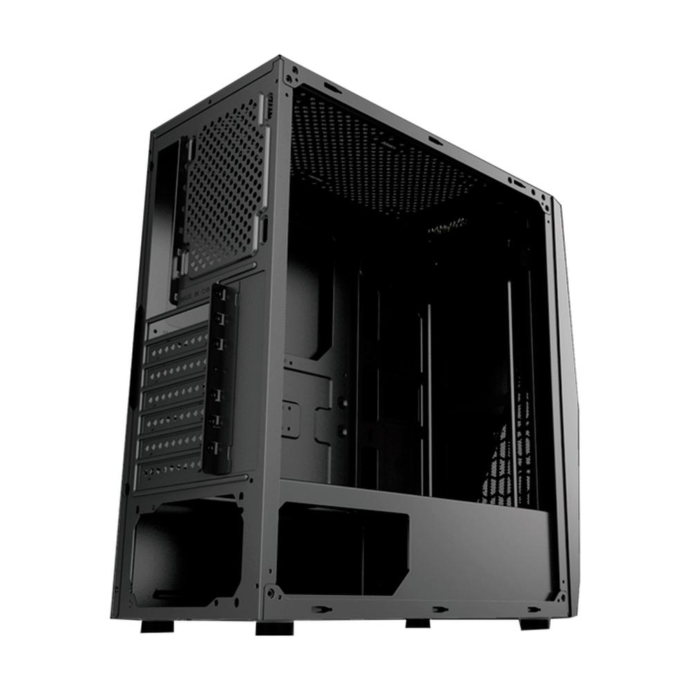 Gabinete Gamer Xzeal XZ135 ATX Cristal Templado RGB 3 Ventiladores color Negro