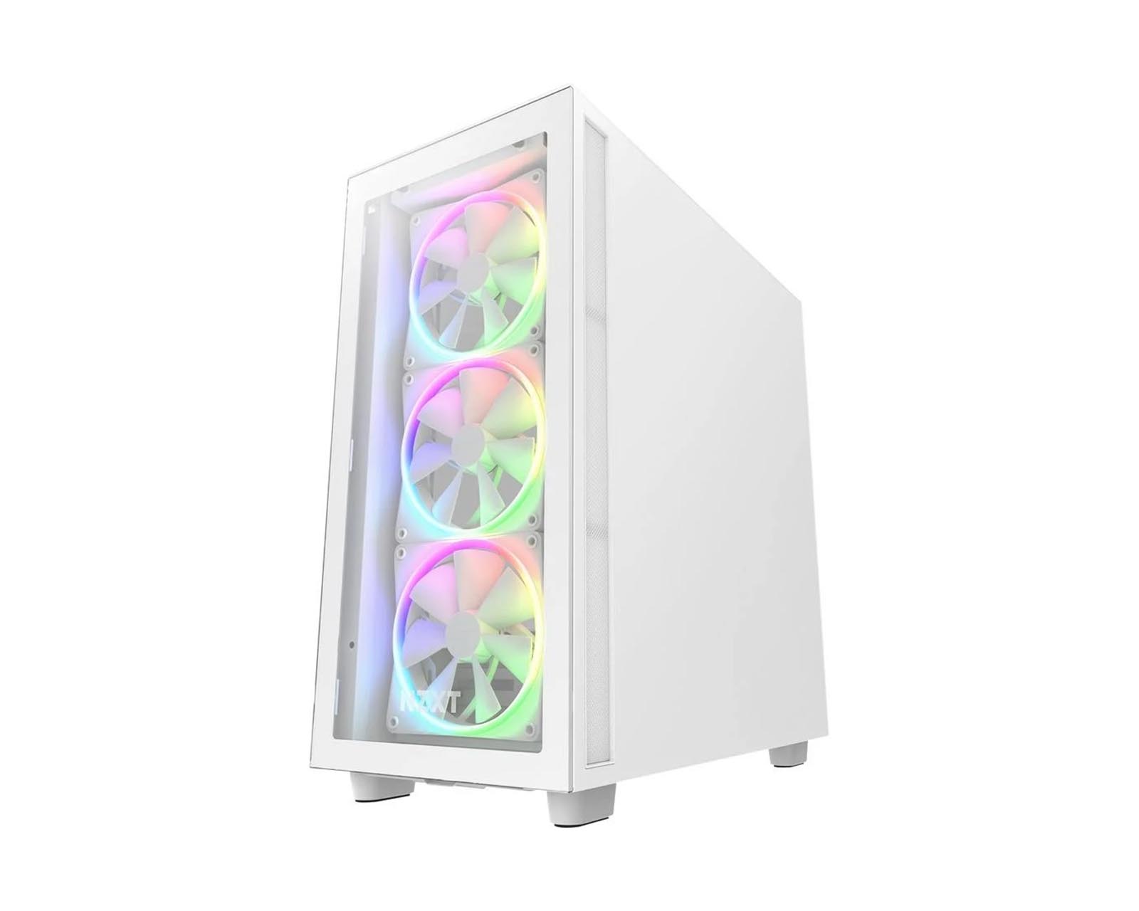 Foto 2 pulgar | Gabinete NZXT H7 Elite color Blanco ATX S/Fuente Cristal USB 3.2 TIPOC CM-H71EW-01