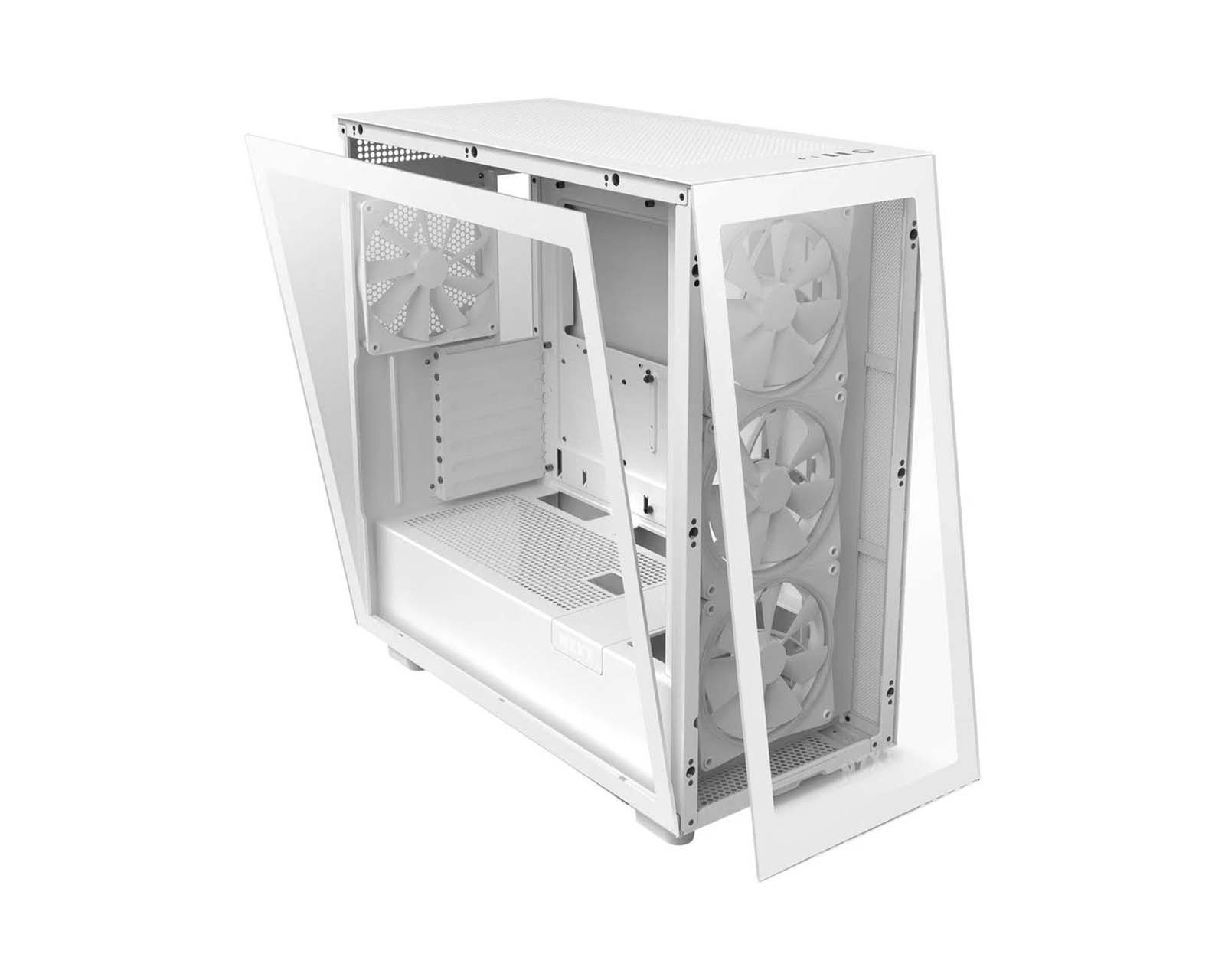 Foto 3 pulgar | Gabinete NZXT H7 Elite color Blanco ATX S/Fuente Cristal USB 3.2 TIPOC CM-H71EW-01