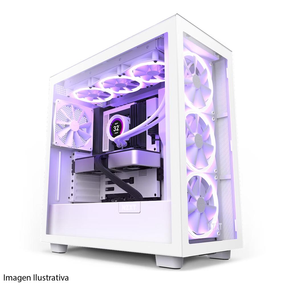 Foto 5 pulgar | Gabinete NZXT H7 Elite color Blanco ATX S/Fuente Cristal USB 3.2 TIPOC CM-H71EW-01